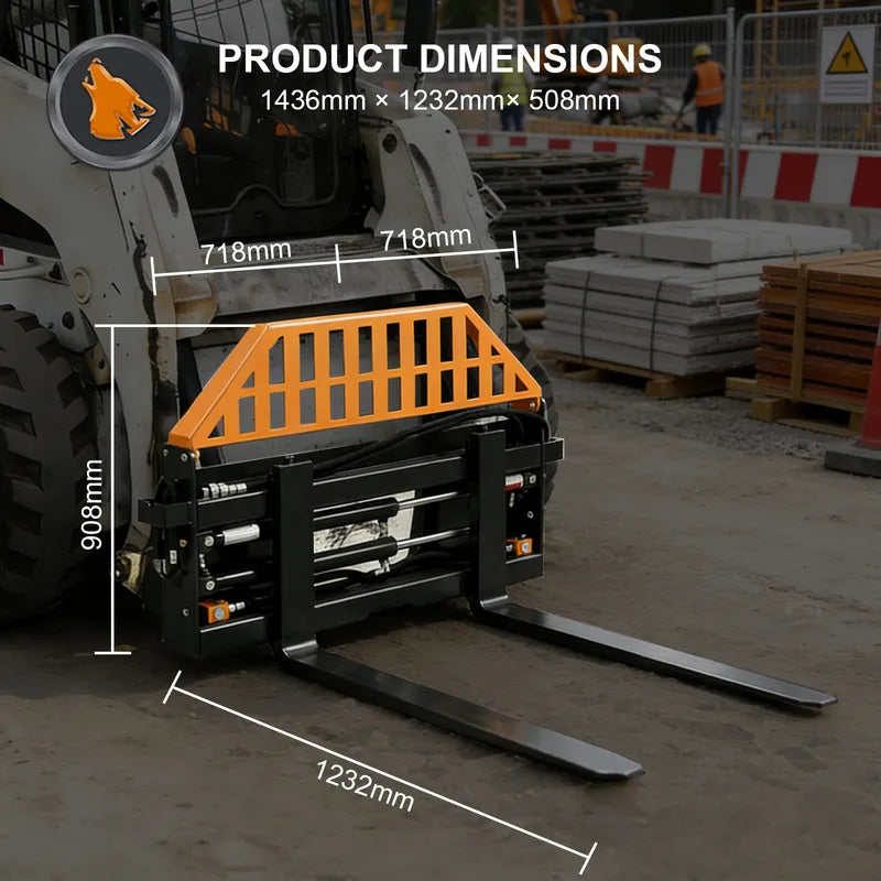 pallet fork hydraulic adjustable size