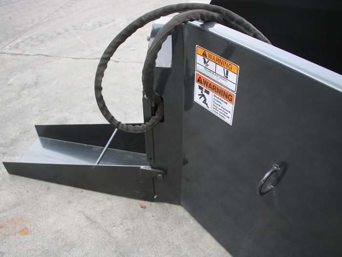 skid steer concrete chuter warning