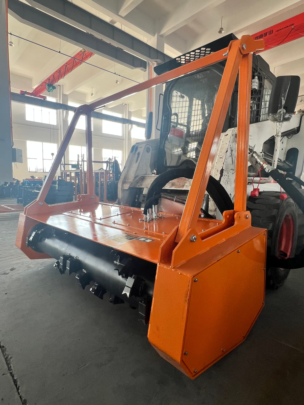 skid steer drum mulcher overall view