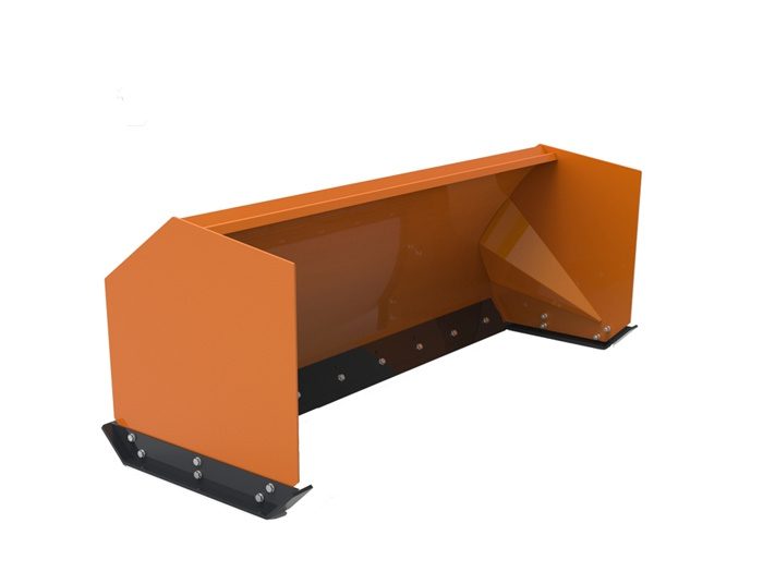 skid steer snow pusher
