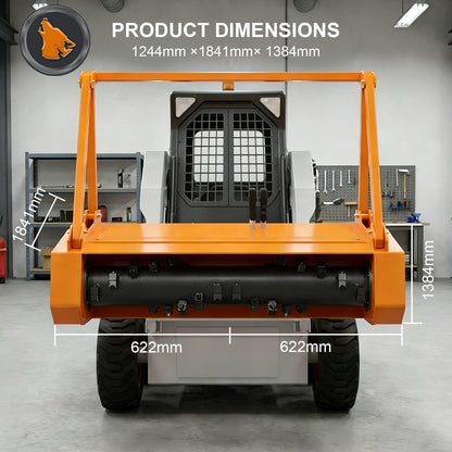 skid steer drum size