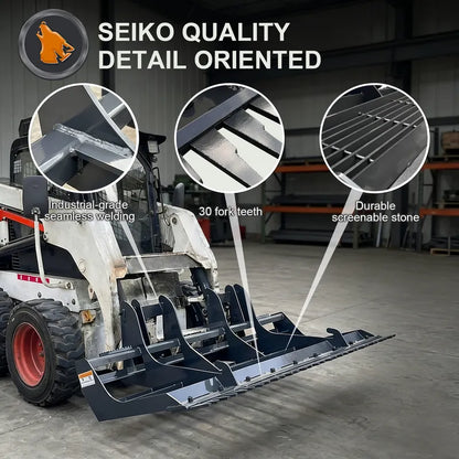 skid steer land leveler detailed images