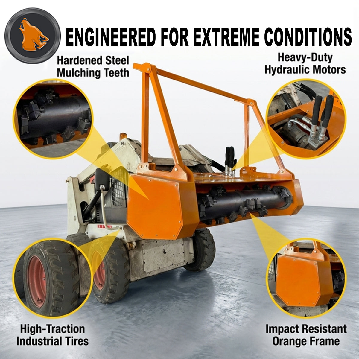 skid steer drum features