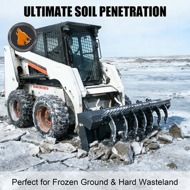 skid steer ripper advertisement drawing