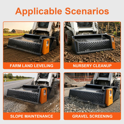 skid_steer_rock_rake_applicable scenarios