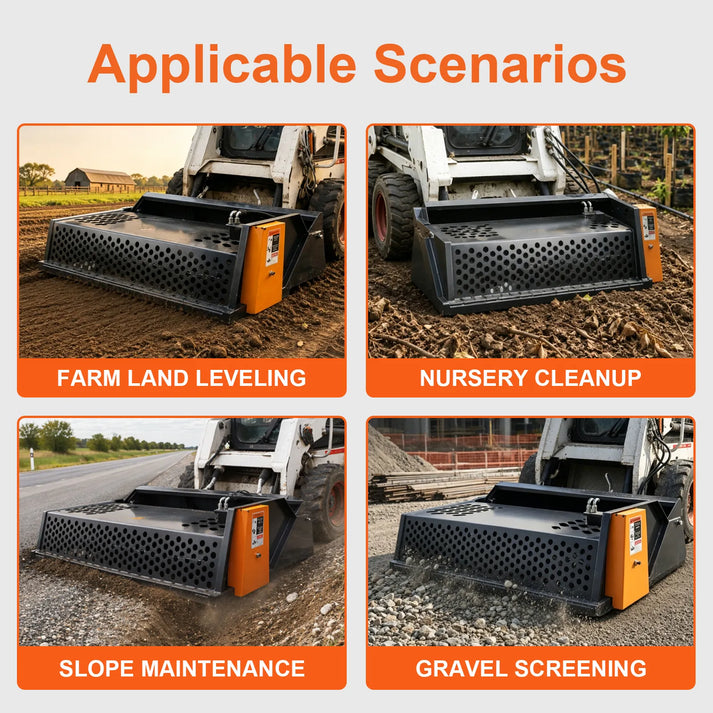 skid_steer_rock_rake_applicable scenarios