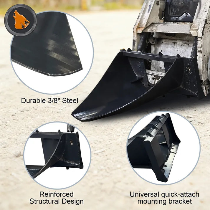skid steer tree digger details drawing
