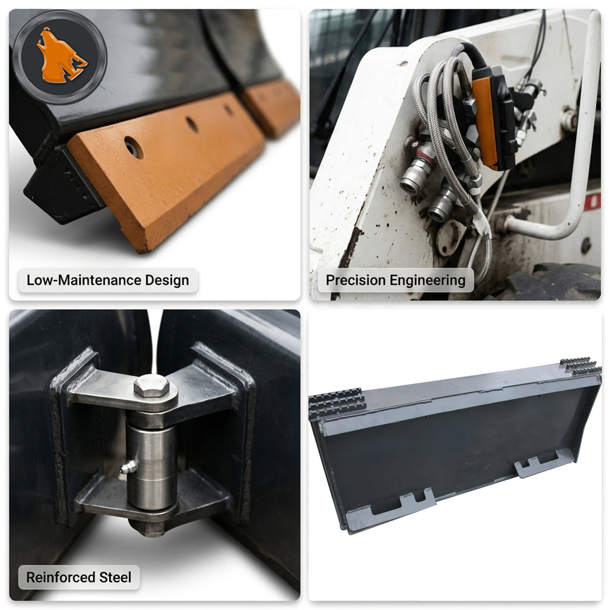 skid steer v-snow blade details