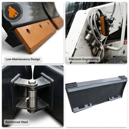 skid steer v-snow blade details