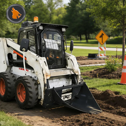 skid steer tree digger working drawing