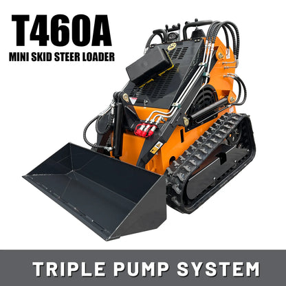 Triple Pump Mini Skid Steer Loader ATS POWER T460A