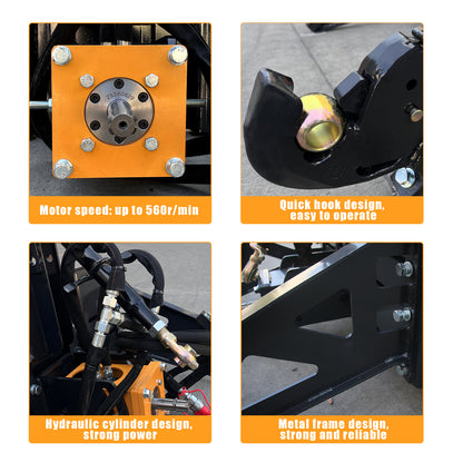 skid steer hydraulic 3-point hitch system details of each part