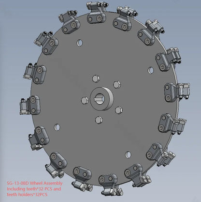 SG-13-08D Wheel assembly - Sea Freight