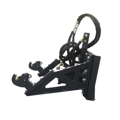 skid steer hydraulic 3-point hitch system side view details