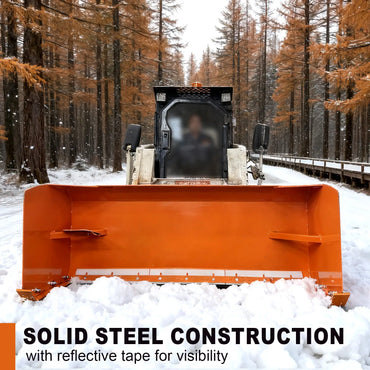 skid steer snow pusher advertisement image