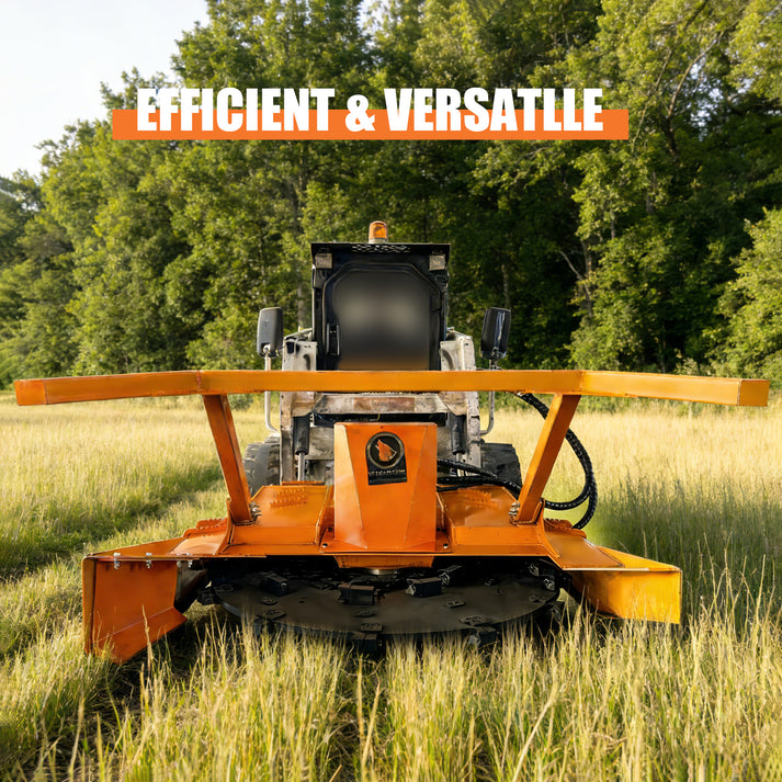 skid steer disc mulcher cutter front advertisement image