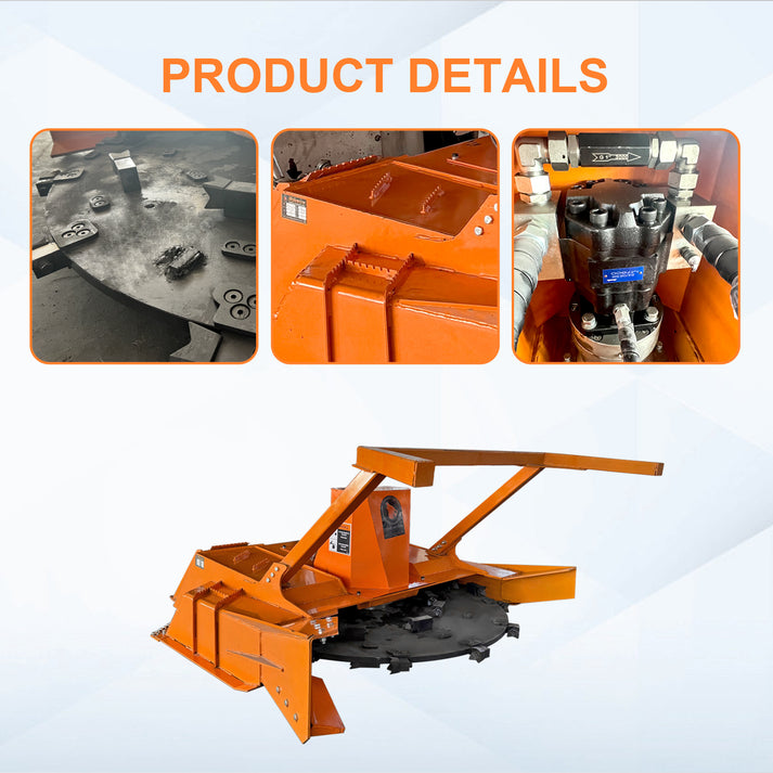skid steer disc mulcher cutter details of each part