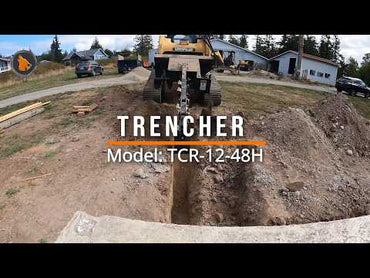 48 Inch Hydraulic Trencher for Skid Steer - Underground Trenching Tool